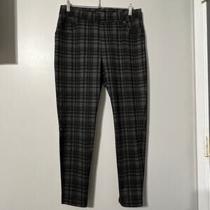 Sanctuary x Anthropologie Plaid Pants Womens 1X Stretch Pull On